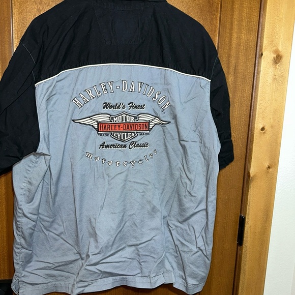 Harley Davidson Button Up Shirt Worlds Finest Motorcycles 2XL - Picture 4 of 4